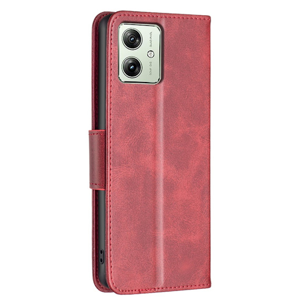 SKALO Motorola Moto G54 5G Lompakkokotelo PU-nahkaa - Punainen Red