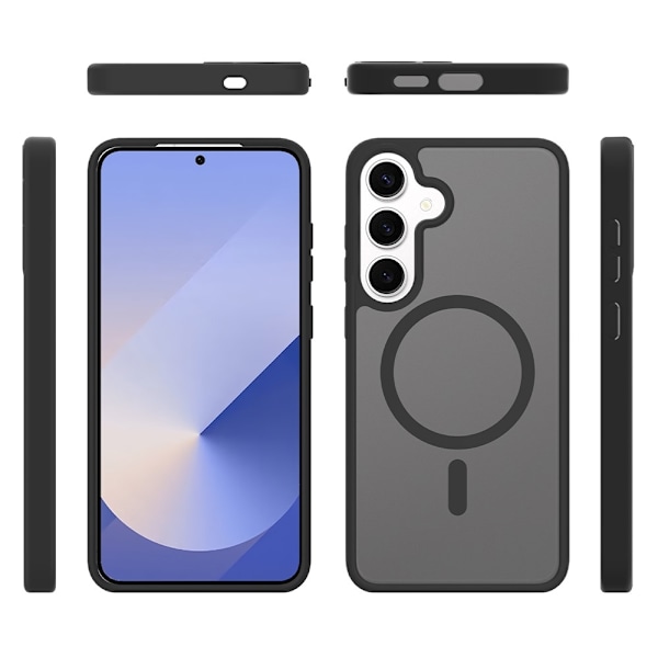 SKALO Samsung S25+ Skin-touch Hybrid Suojakuori - Sininen Blue
