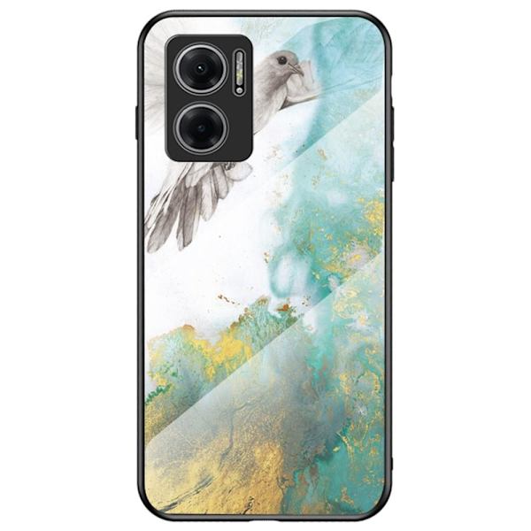SKALO Xiaomi Redmi 10 5G Marmor hærdet glas TPU Cover - #2 Multicolor