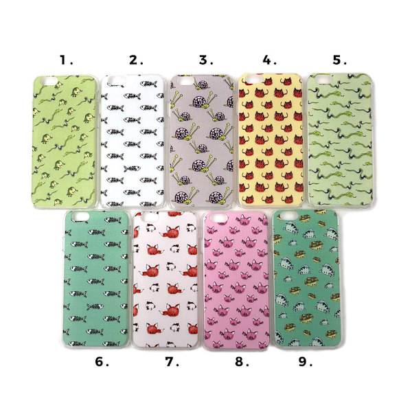 Skal med motiv iPhone 6/6S MultiColor Motiv 1