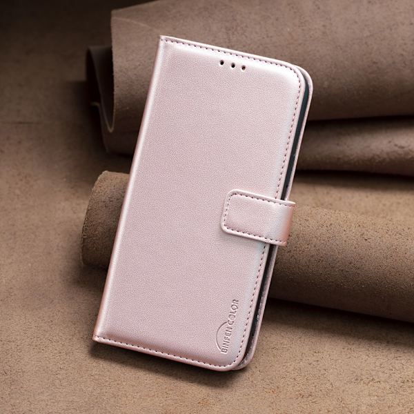 Google Pixel 8 BINFEN COLOR Embossed Plånboksfodral - Roséguld Rosa guld