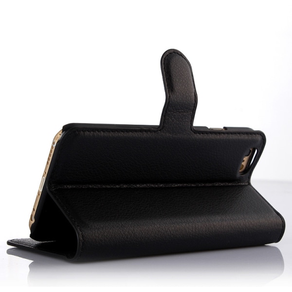 Plånboksfodral i PU-Läder Rundad Flärp till iPhone 6/6S Brown