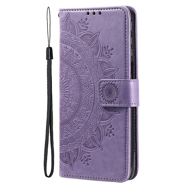 SKALO iPhone 15 Mandala lompakkokotelo - Violetti Purple