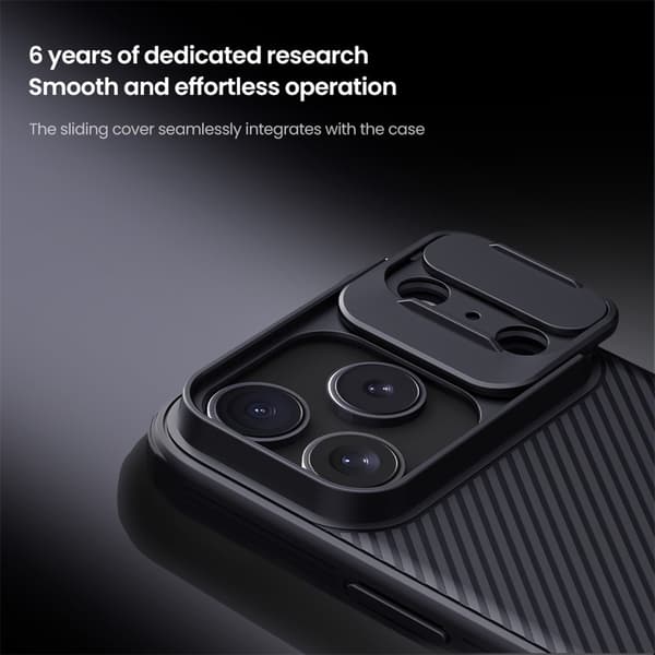 NILLKIN Camshield Pro Cover til iPhone 18 Pro - Sort Black