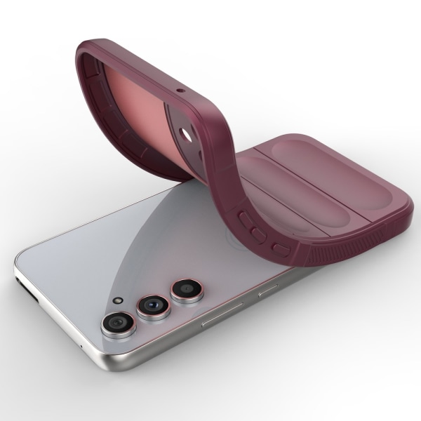 SKALO Samsung A54 5G Rugged Bumpers TPU-Skal Vin, röd