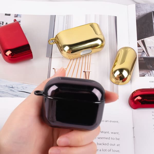 SKALO Chrome Cover til AirPods 5 - Sølv Silver