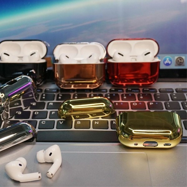 SKALO AirPods Pro 2 Chrome Cover - Rosa guld Pink gold