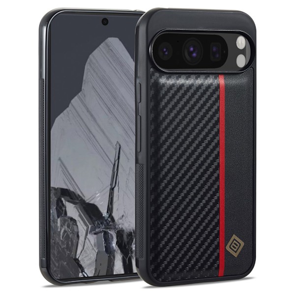 LC.IMEEKE Google Pixel 9 Pro XL Carbon Fiber Cover Black