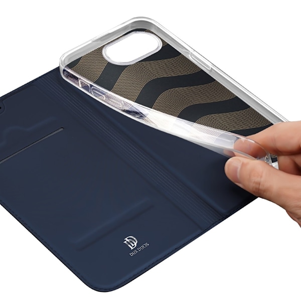 DUX DUCIS iPhone 16e Skin Pro Series Flip Cover - Blå Blue
