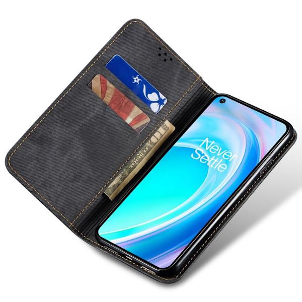 SKALO OnePlus Nord CE 2 Lite 5G Jeans Flip Cover - Sort Black
