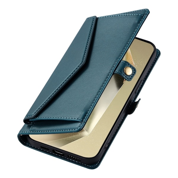 SKALO Samsung A56 5G PU-Läder Envelope Plånboksfodral - Grön Grön