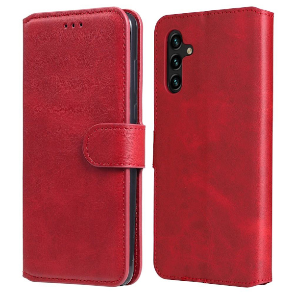 SKALO Samsung A13 5G Classic Lompakkokotelo - Punainen Red