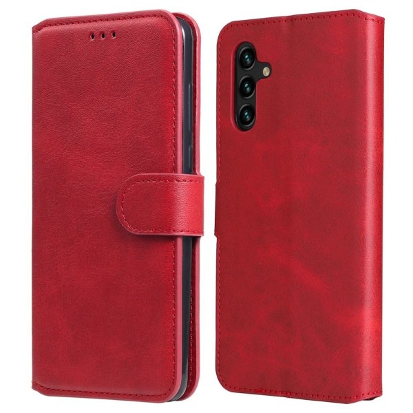 SKALO Samsung A13 5G Klassiskt Plånboksfodral - Röd Röd