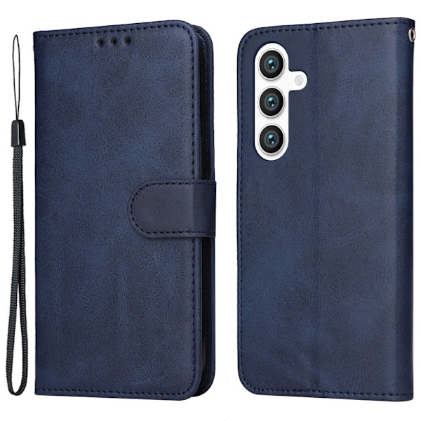 SKALO Samsung S24 PU-Läder Plånboksfodral - Fler färger Blå