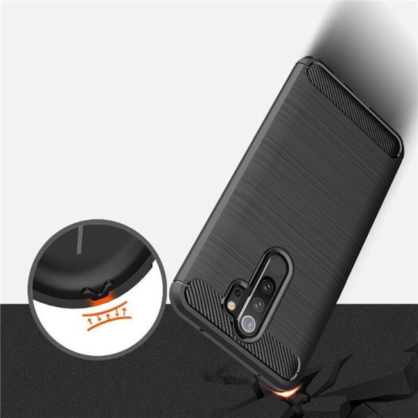 Stöttåligt Armor Carbon TPU-skal Xiaomi Redmi Note 8 Pro Grey