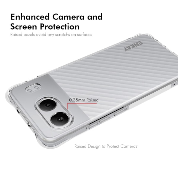 ENKAY OnePlus Nord 4 Corner Airbag TPU Suojakuori Transparent