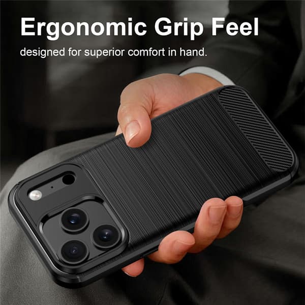 SKALO Armor Carbon  för iPhone 18 Pro Max Cover til iPhone 18 Pro Max - Vælg farve Black