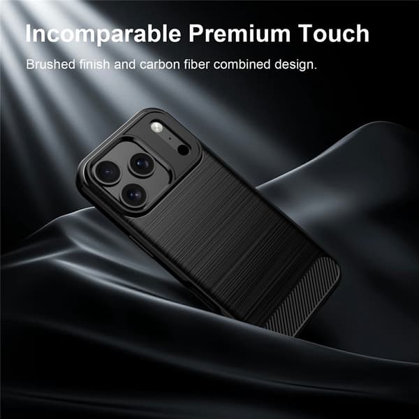SKALO Armor Carbon  för iPhone 18 Pro Max Cover til iPhone 18 Pro Max - Vælg farve Black