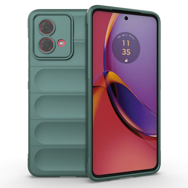 SKALO Motorola Moto G84 5G Rugged Bumpers TPU-suojakuori Green