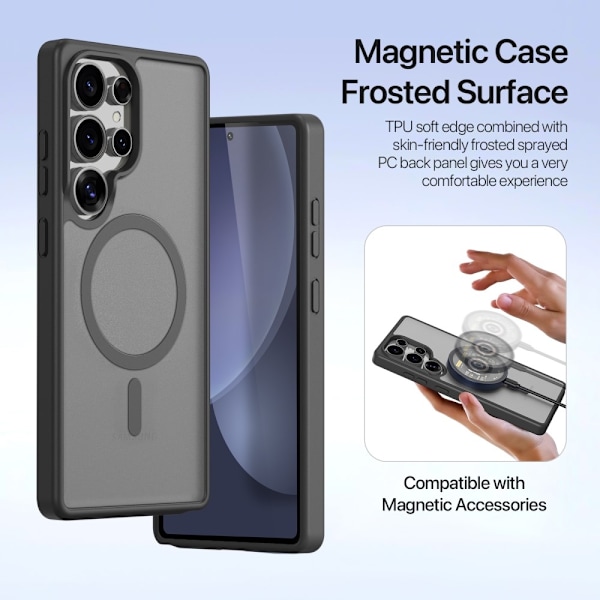 DUX DUCIS Samsung S25 Ultra Lawa Series Flip Cover - Sort Black