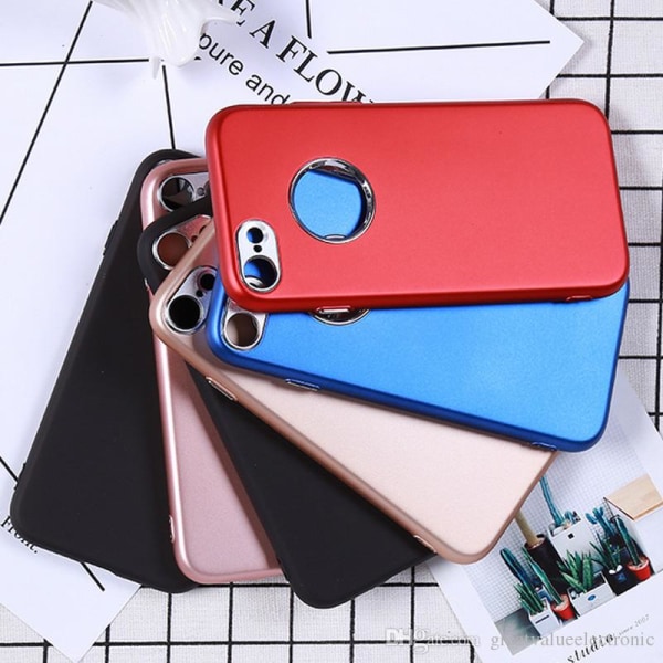 iPhone 7/8 | TPU-Skal Metallknappar Red
