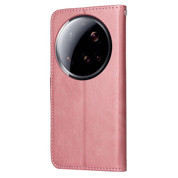 SKALO Xiaomi 15 Ultra 5G PU-läder Plånboksfodral - Fler färger Rosa