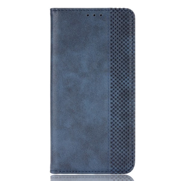 SKALO Asus Zenfone 9 5G Kohokuvioitu Premium lompakkokotelo - Si Blue