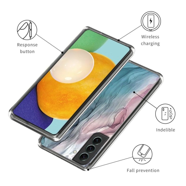 SKALO Samsung S23 Marmor TPU-skal - Motiv 6 multifärg