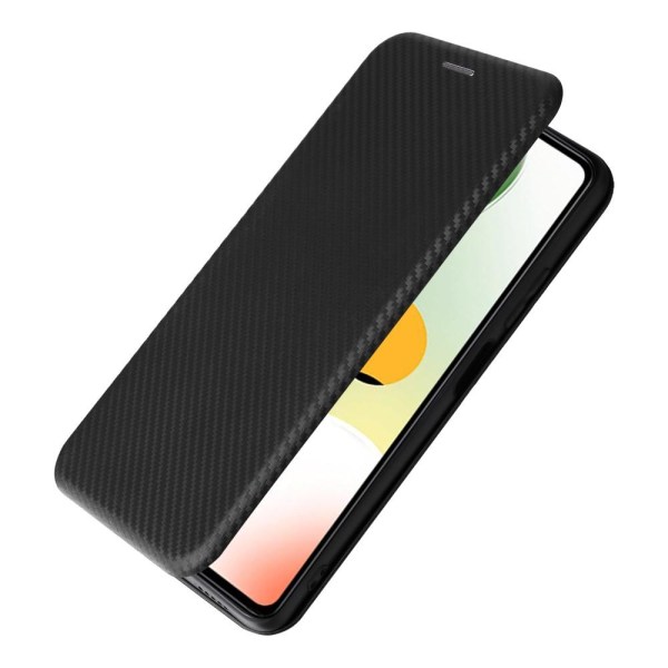 SKALO Xiaomi Redmi Note 12 Pro 5G Carbon Fiber Plånboksfodral - Svart
