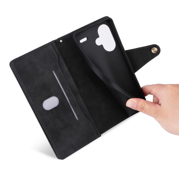 SKALO Xiaomi Redmi Note 13 Pro+ 10-RUM Flip Cover - Sort Black
