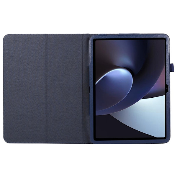 SKALO OnePlus Pad Duofold Litchi Suojakotelo - Tummansininen Dark blue
