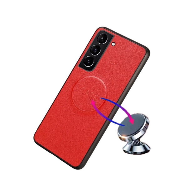 SKALO Samsung S22+ DOLIZMA 2 i 1 Magnet Plånboksfodral - Fler fä Röd