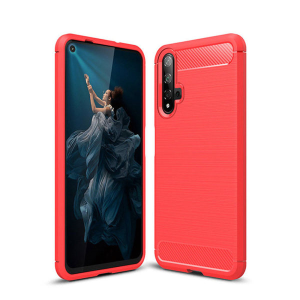 Stöttåligt Armor Carbon TPU-skal Huawei Nova 5T Red