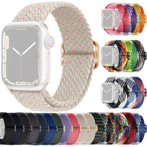 SKALO Punottu -ranneke Apple Watch Series 10 46mm - Valitse väri Multicolor