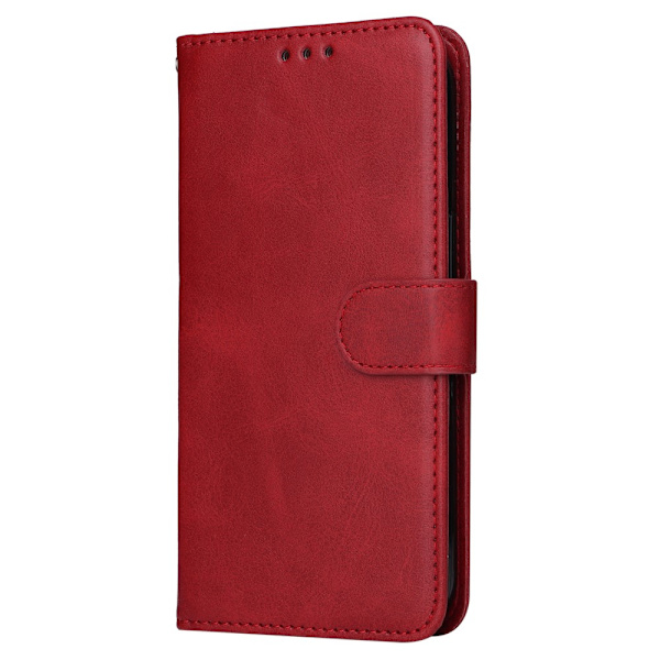 SKALO Xiaomi Redmi Note 13 4G PU-Läder Plånboksfodral - Fler färger Röd