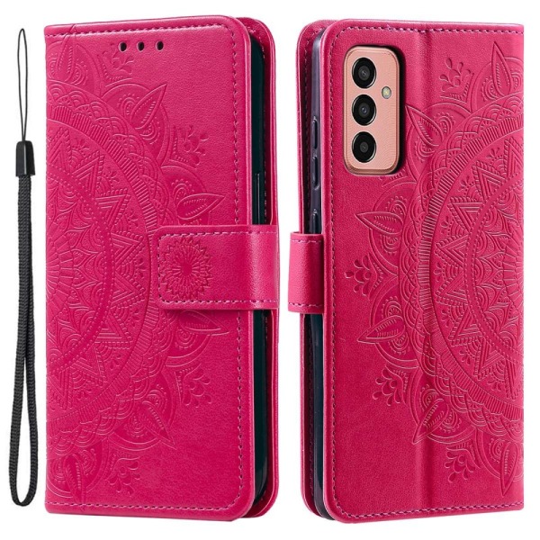 SKALO Samsung A14 4G/5G Mandala Plånboksfodral - Cerise Cerise