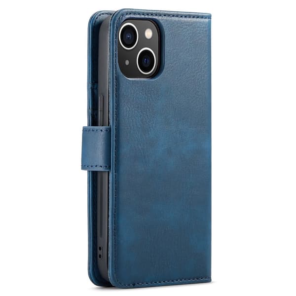 DG MING iPhone 14 Plus 2-i-1 Magnet Pungetui - Blå Blue