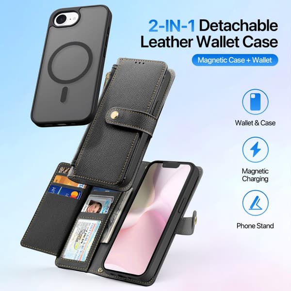 DUX DUCIS Lawa Series Flip Cover til iPhone 17e - Sort Black