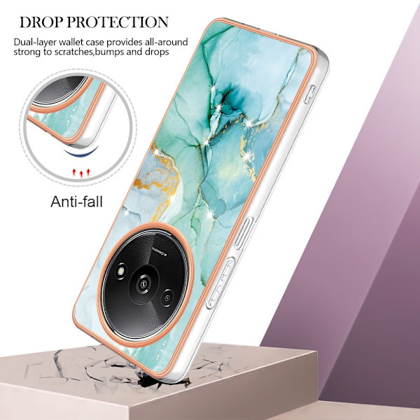 SKALO Xiaomi Redmi A3 Marmor TPU-cover - #4 Multicolor