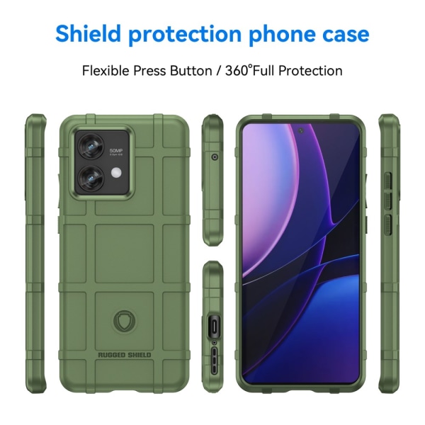 SKALO Motorola Edge 40 Neo 5G Rugged Shield Stöttåligt TPU-skal Grön