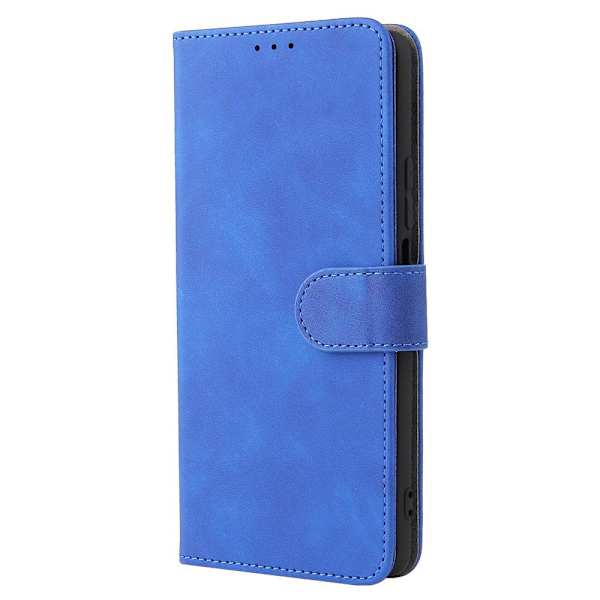 SKALO Xiaomi 11T/11T Pro Matt PU-Läder Plånboksfodral - Blå Blå