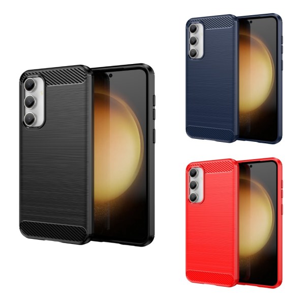 SKALO Samsung S23 FE Armor Carbon Stødsikker TPU-cover - Vælg farve Red