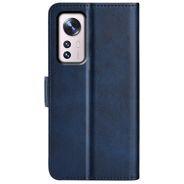 SKALO Xiaomi 12 Premium Wallet Lompakkokotelo - Sininen Blue