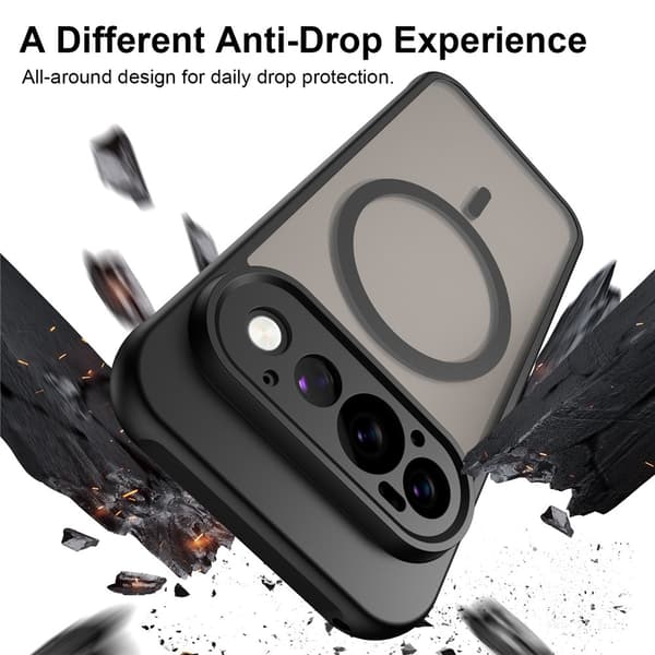 SKALO Mat Hybrid Cover til Google Pixel 11 Pro - Sort Black