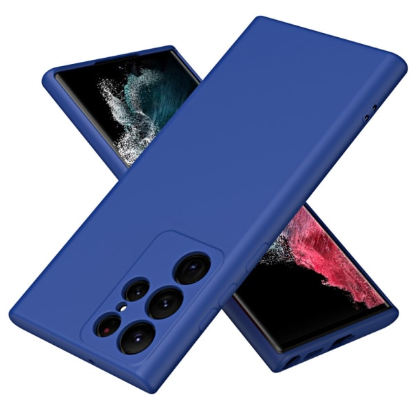 SKALO Samsung S23 Ultra Ultraohut TPU-kuori - Valitse väri Blue