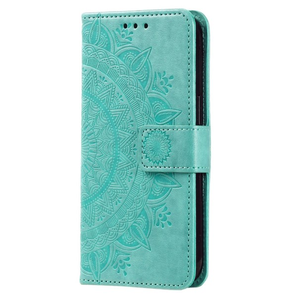SKALO Sony Xperia 10 V Mandala lompakkokotelo - Turkoosi Turquoise