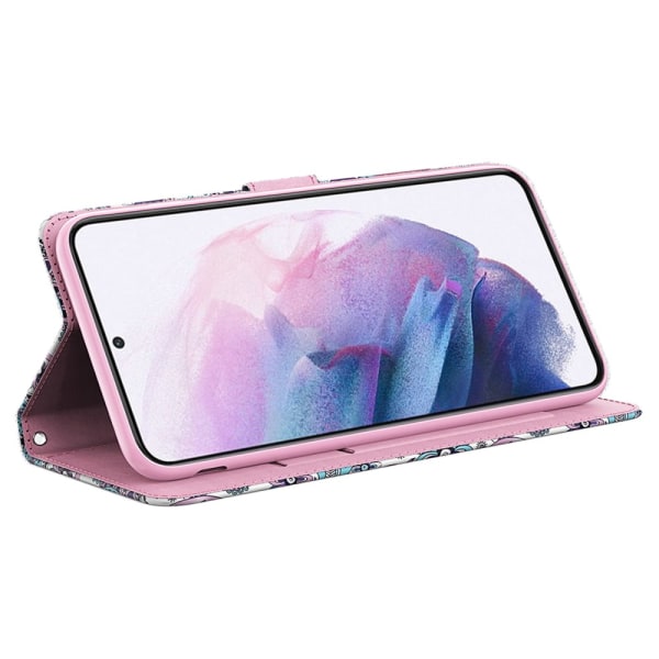 SKALO Samsung A34 5G Floral 3D Lompakkokotelo Multicolor