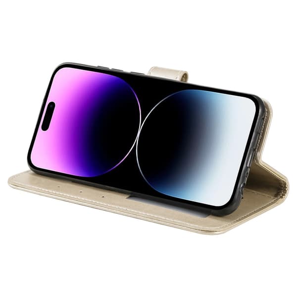 SKALO iPhone 16 Pro Max Mandala Plånboksfodral - Guld Guld