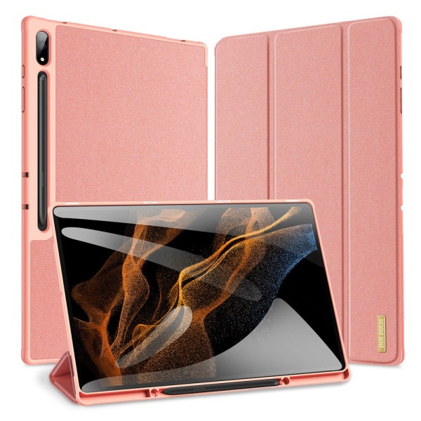 DUX DUCIS Samsung Tab S9 Ultra DOMO Series Trifold Suojakotelo - Pinkki Pink