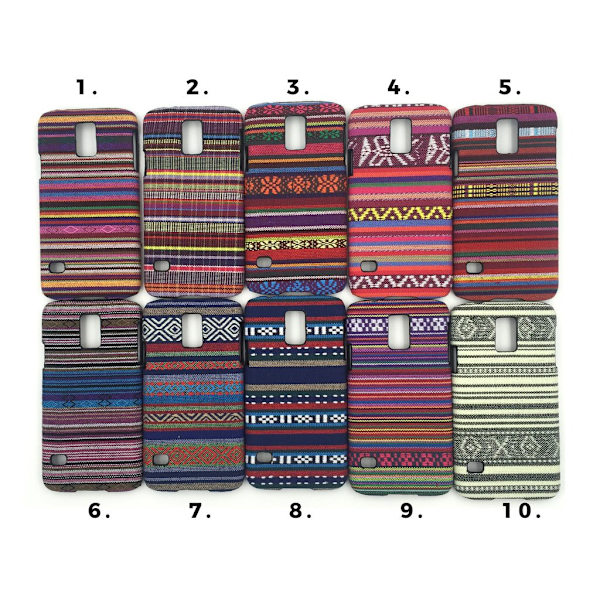 Broderade Skal Samsung S5 - flera färger MultiColor Motiv 5